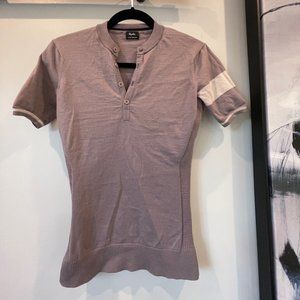 Rapha Women’s Purple Merino Short Sleeve Bike Jersey - Size Small
